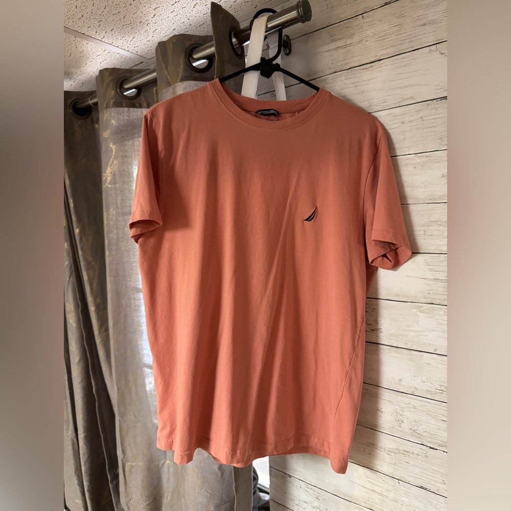 Nautica Men's Short Sleeve Coral Tee